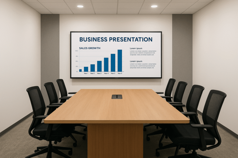 Key Factors to Consider When Mounting a TV Display in a Meeting Room