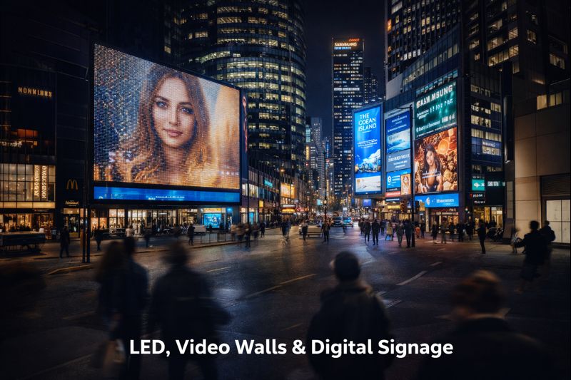 LED, Video Walls & Digital Signage