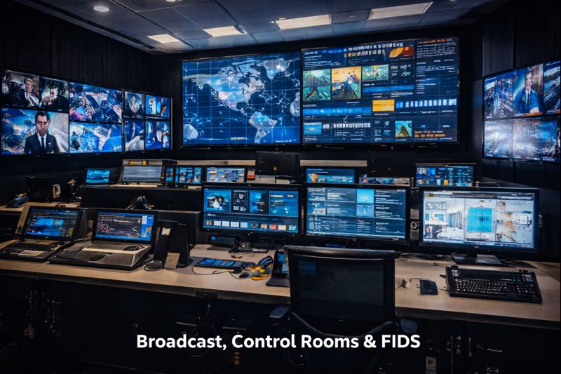 Broadcast, Control Rooms & FIDS
